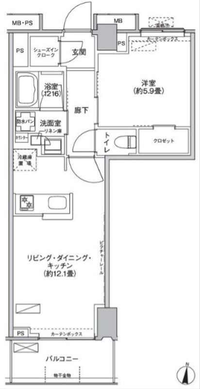 京王府中テラス 間取り