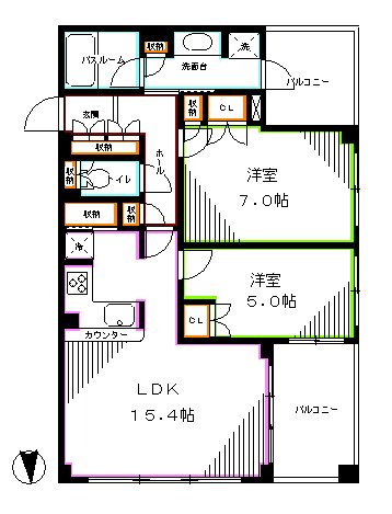 ガーデンコートT  間取り
