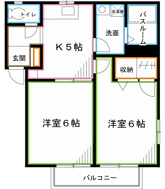 Flat F(フラット エフ) 間取り