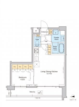 プラウドフラット中野 間取り