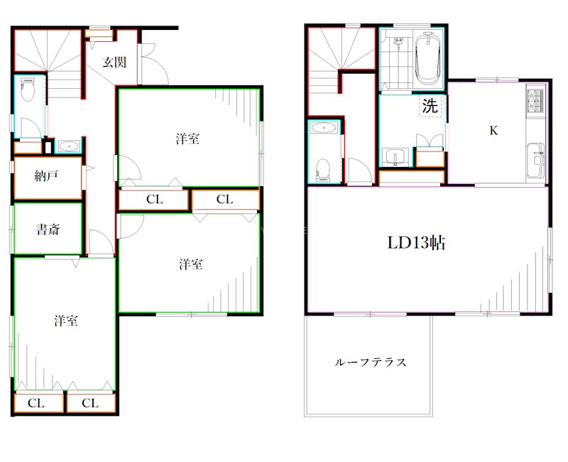 貫井北町5-12戸建 間取り