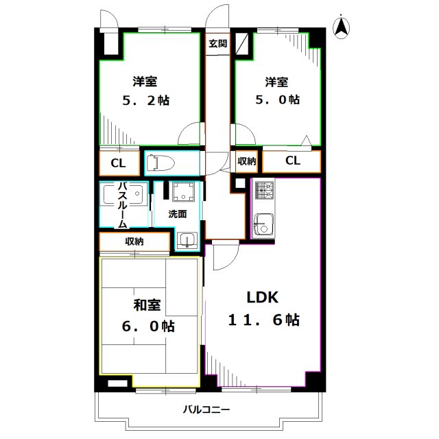 ツイン・アベニュー 間取り