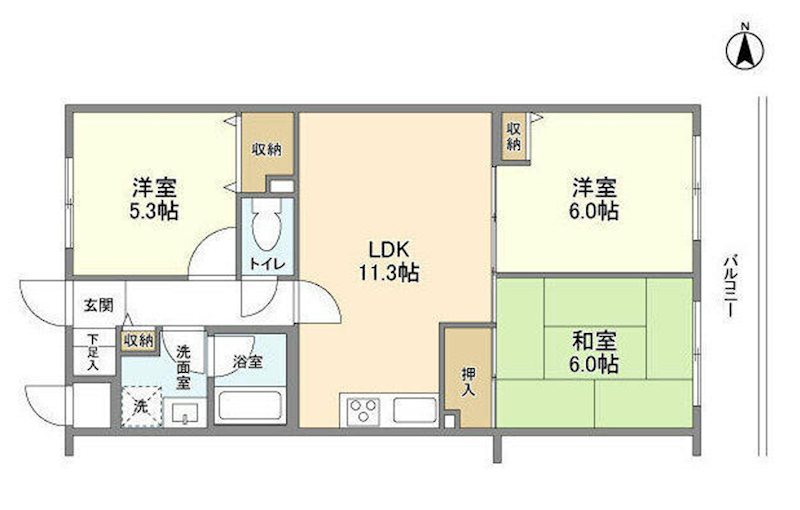 カーサみずの塔  間取り