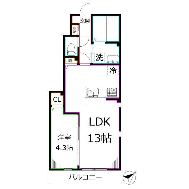 Ｓｗｅｅｔ　ＨｏｍｅⅡ 間取り