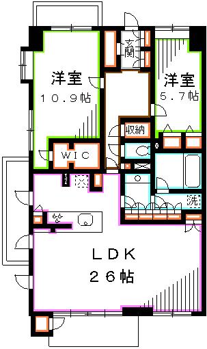 日神パレステージ井の頭公園西館 間取り