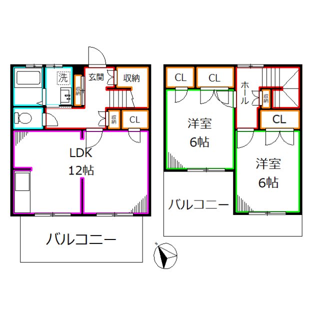 テレパレス立川PUIS 間取り