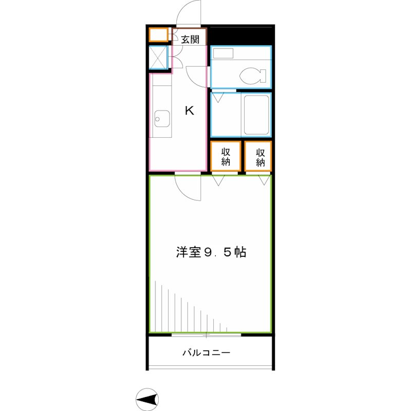ガーデンクレスト1714 間取り