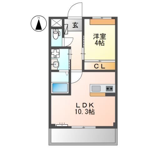 クレール（ｃｌａｉｒ） 間取り