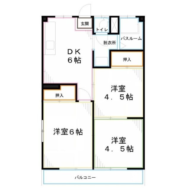 パティオ仲町 間取り