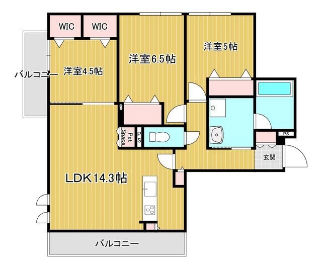 ザ・カリフォルニアレジデンス 間取り