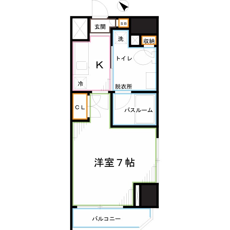 レジディア国立 間取り
