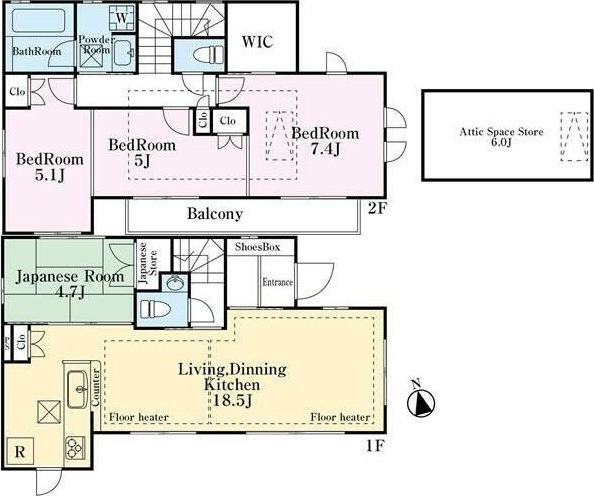 小平市回田町戸建 間取り