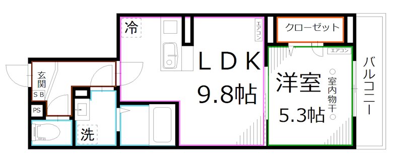 Dフラット恋ヶ窪  間取り