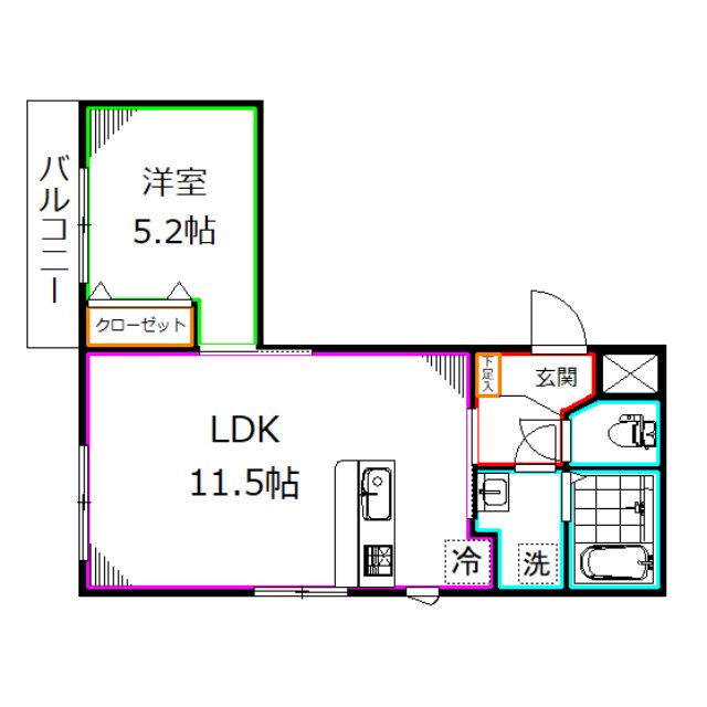 コリーヌ国分寺 間取り