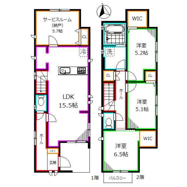 Kolet国分寺新町  間取り