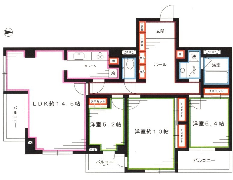 クリスタルコート 間取り