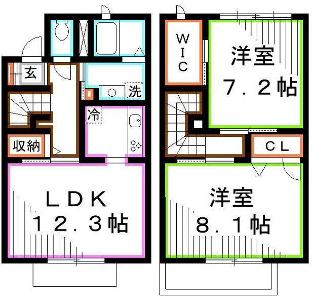 ディアコート烏山 間取り