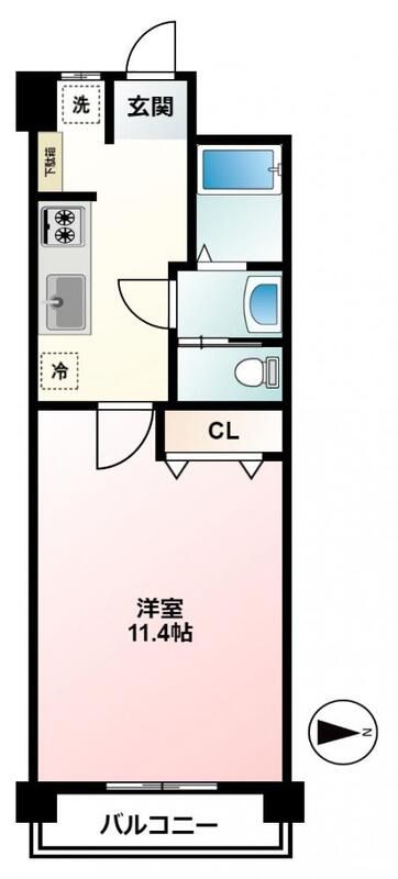 第五喜志コーポ 間取り図