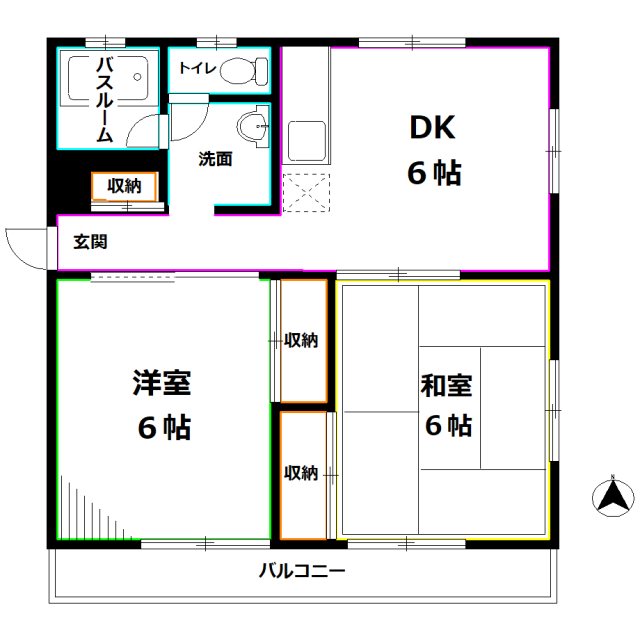 ラ・プラージュⅢ 間取り
