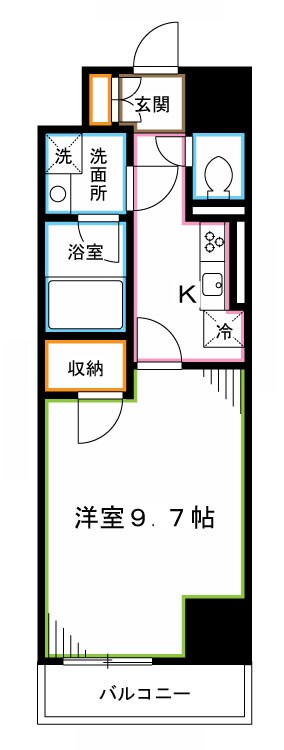 メゾンドフローレ野方 間取り図