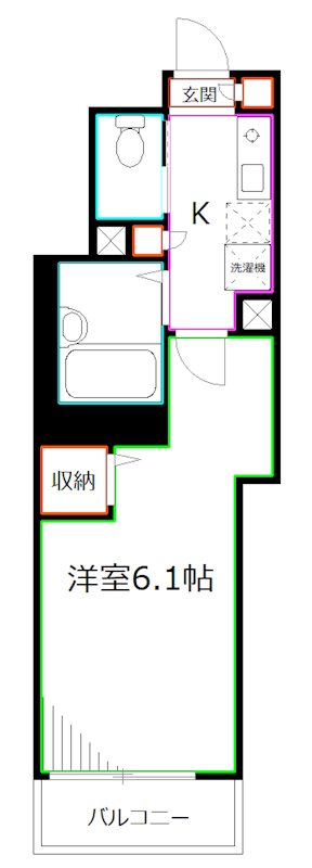 フェリーチェ阿佐ヶ谷Ⅵ 間取り