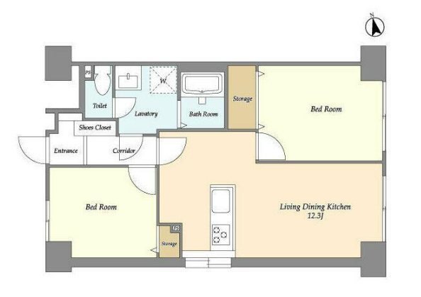 ロイヤルキャステージ恋ヶ窪 間取り