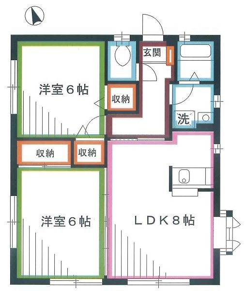 メゾン・クレールⅢ棟 間取り