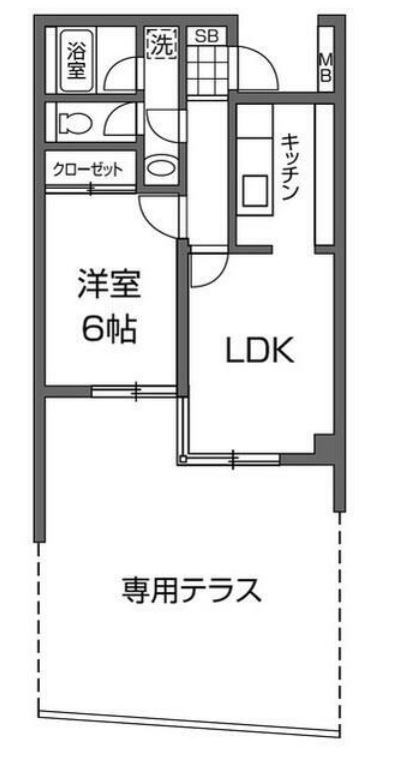キューブコート烏山 間取り