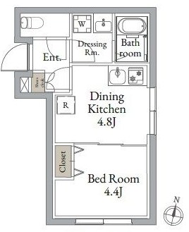 LiveFlat東高円寺Ⅱ  間取り図