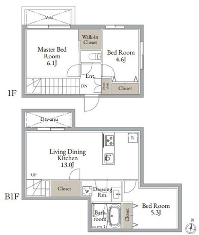 LiveFlat東高円寺Ⅱ  間取り図