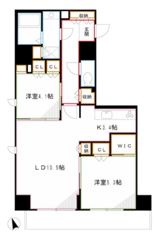 アルトステージ武蔵野 間取り図