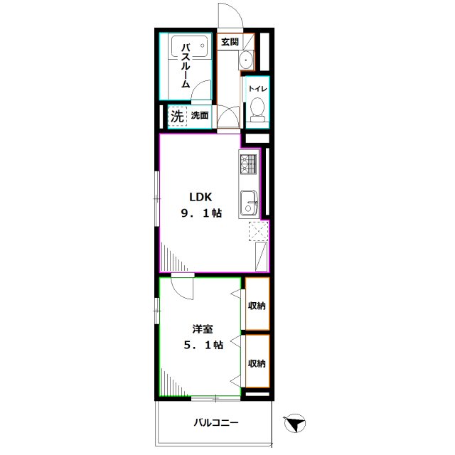 Ｌｉｂｅｒｔｅ井草 間取り