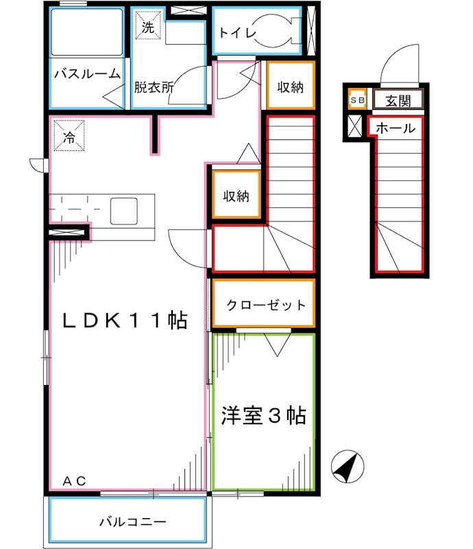 ヴェルドミールC 間取り