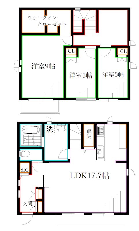 小金井市東町3丁目戸建    間取り