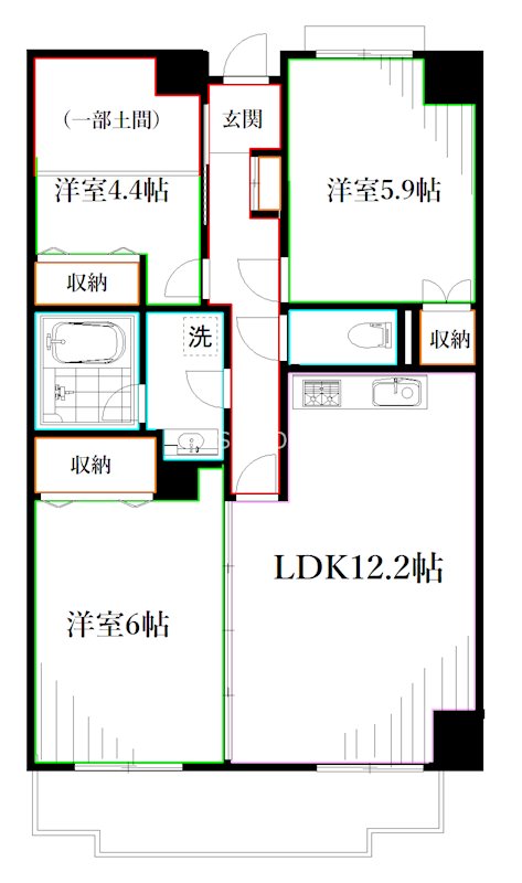 エスポワール小金井 間取り