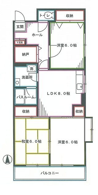 グランドパレス中野 間取り