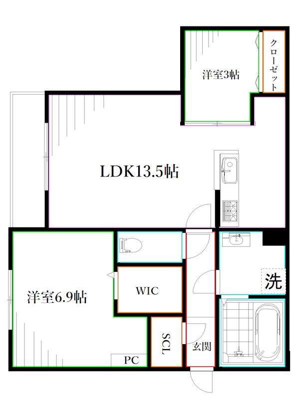 Grand  Hills(グランド　ヒルズ) 間取り