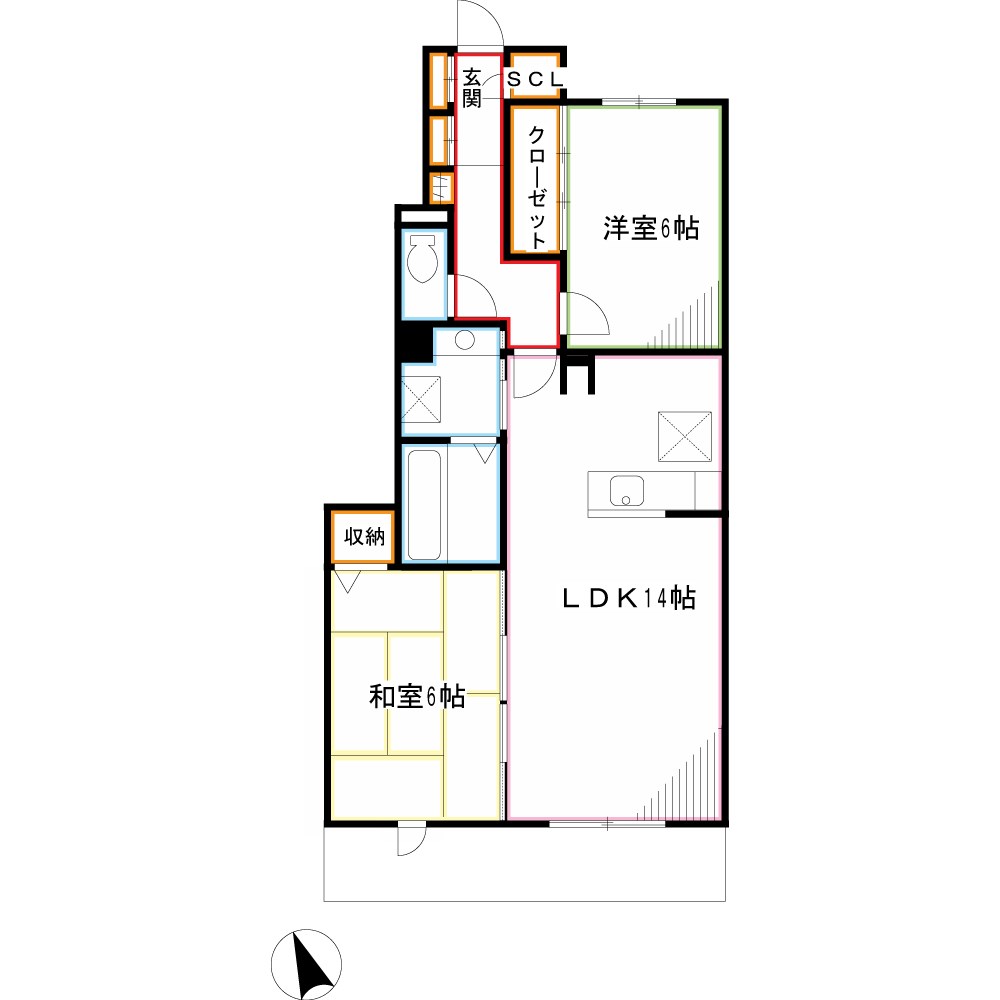 北野翠亭　Ⅱ 間取り