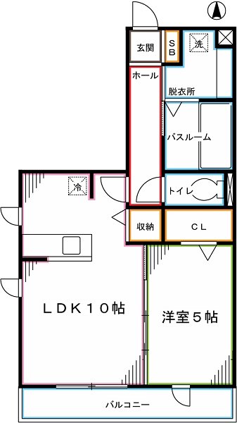 CAPE KANEKO　B棟  間取り
