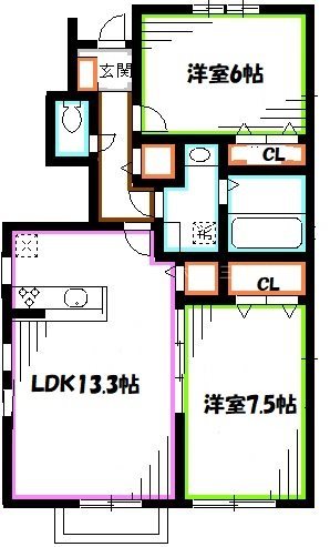 パルフェ武蔵野 間取り