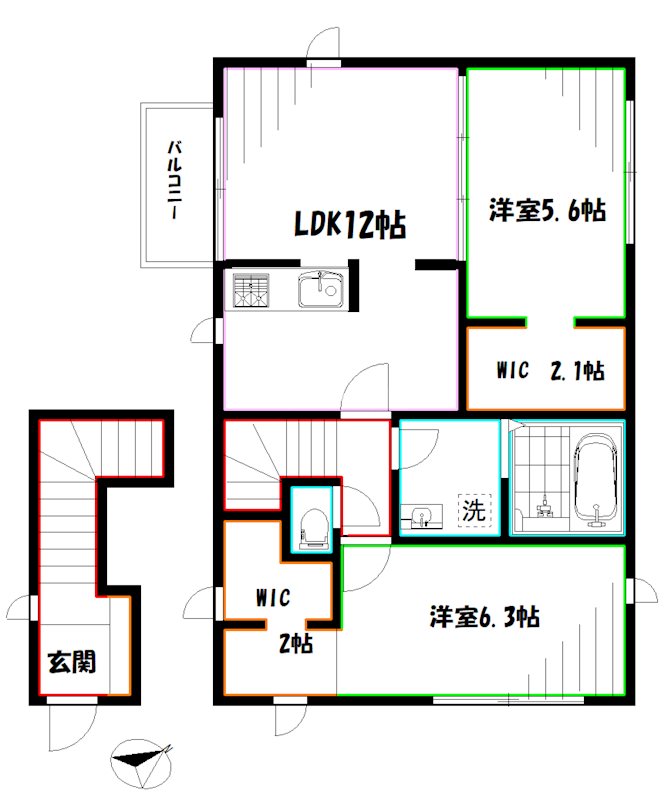 桜町2丁目賃貸住宅 間取り
