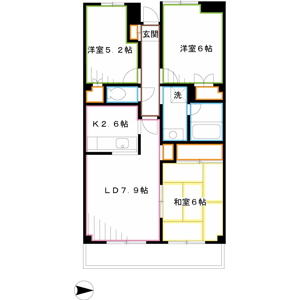パークハイムF 間取り