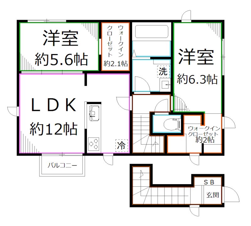 桜町2丁目賃貸住宅 間取り