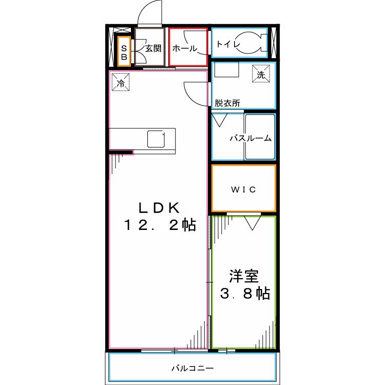 リブリ・クリークウエスト 間取り