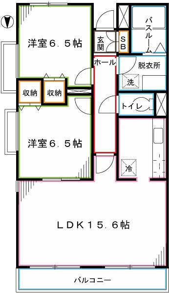 LANAI GRACE KUNITACHI  間取り