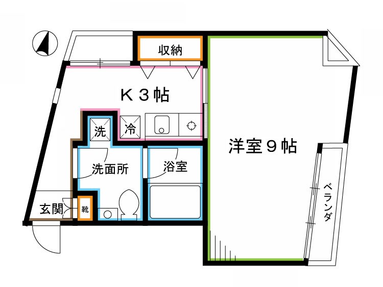 メゾンドサントウル 間取り