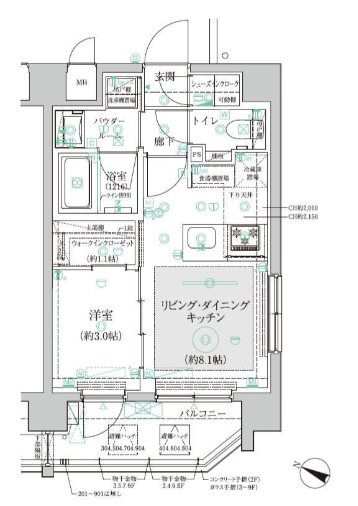 ヴァースクレイシア三鷹 間取り