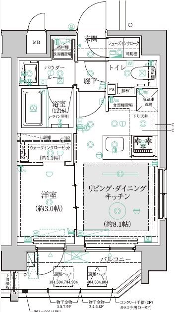 ヴァースクレイシア三鷹 間取り