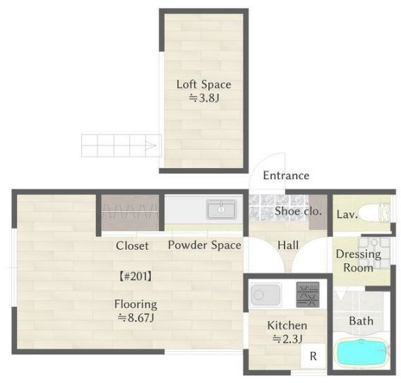 FONTINUE　KICHIJOJI 間取り