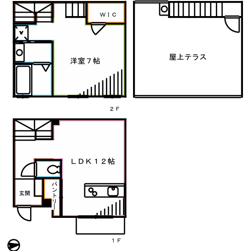 イルクオーレ・ココロテラス 間取り